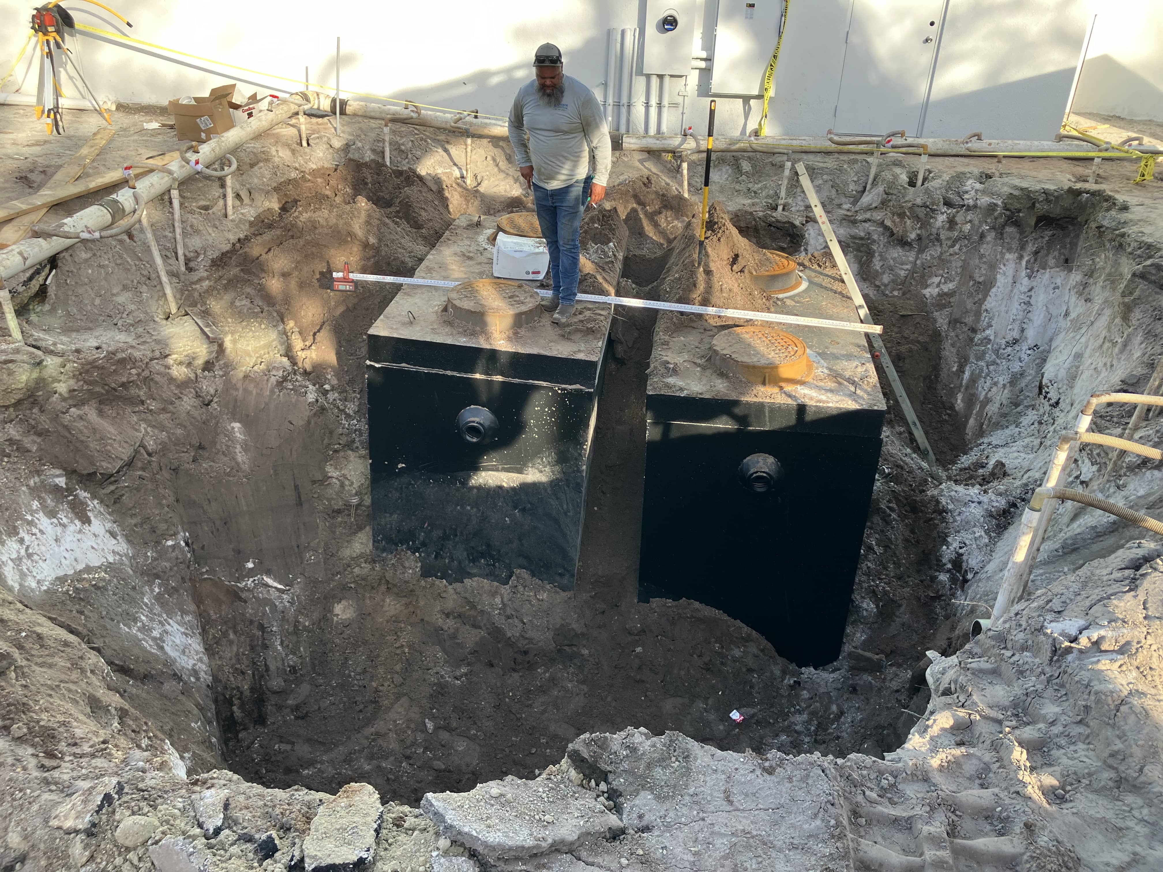 septic tank installation site